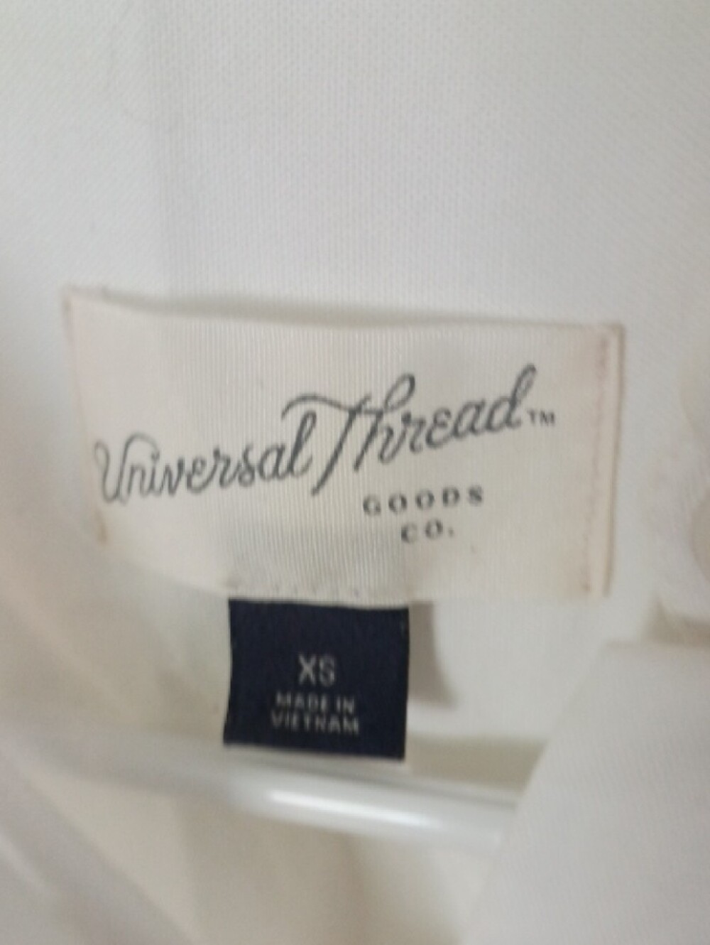 Universal Thread Women's White Button-Down Shirt - Picture 2 of 5
